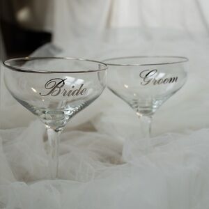 Vintage Champagne Coupe Glasses
